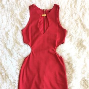 ASOS Cutout Party Dress - Red