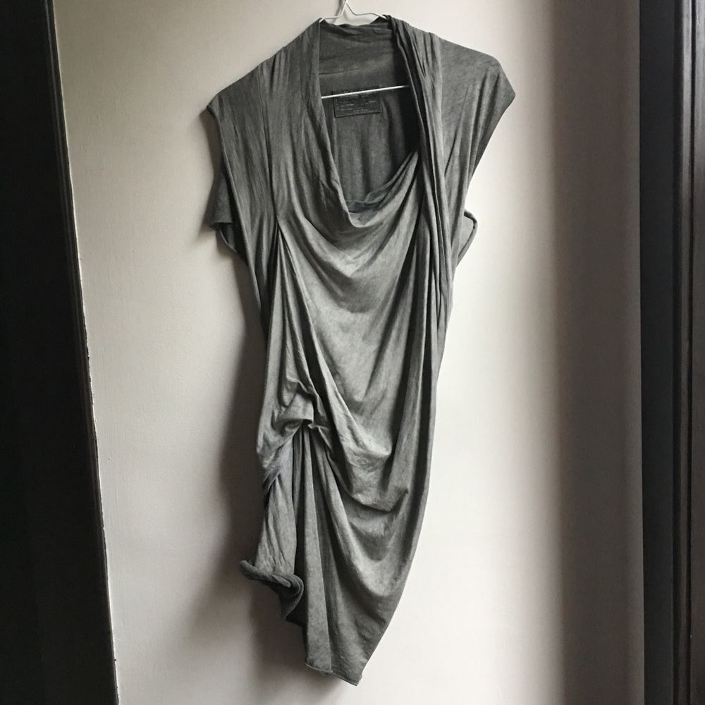 All Saints Spitalfields drape asymmetrical dress