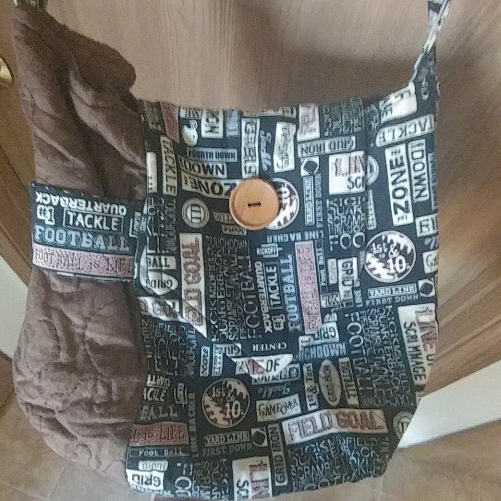 🏈 Hand Made Large Crossbody Football Purse