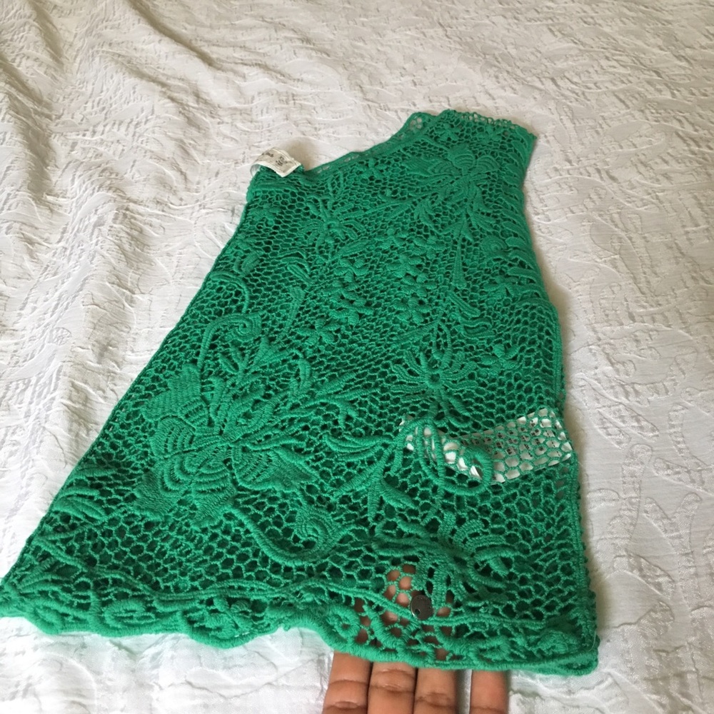 Coral Crochet crop  top