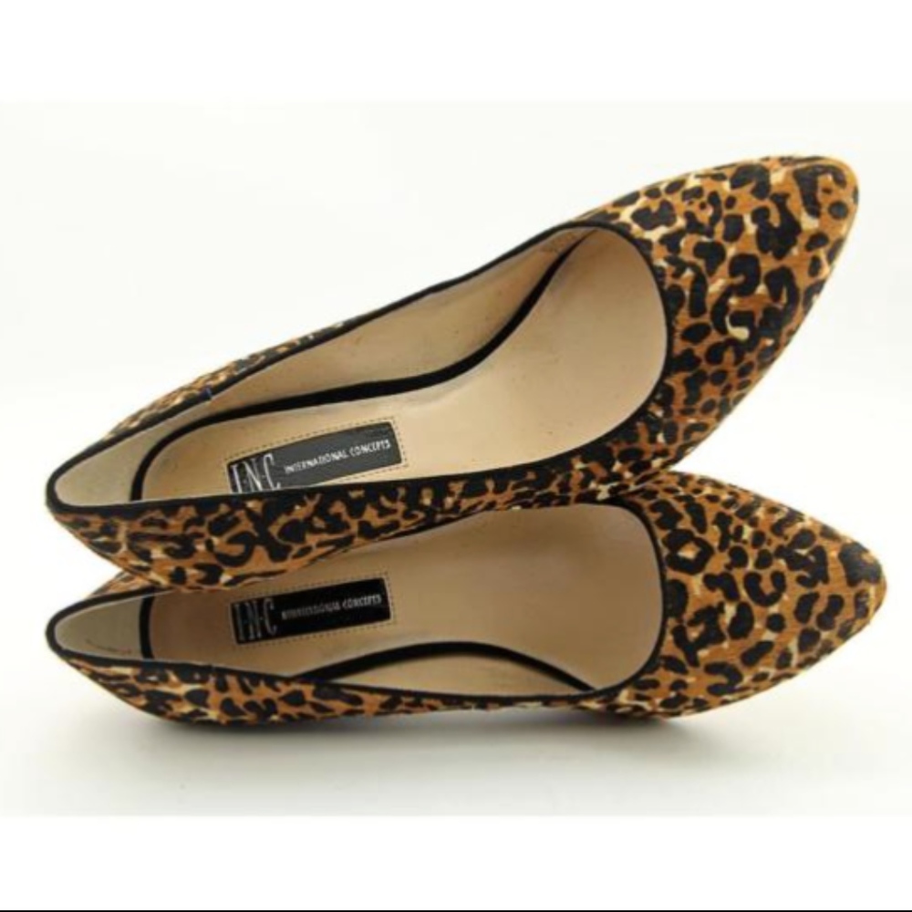 INC Leopard Print Calf Hair Pumps - Picture 5 of 5
