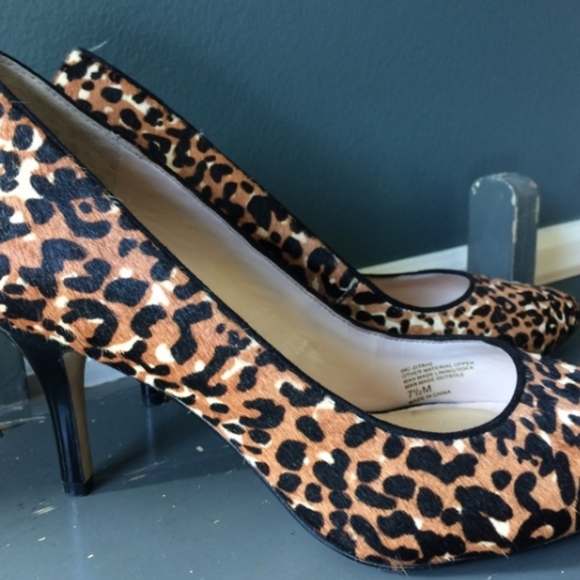 INC Leopard Print Calf Hair Pumps - Picture 2 of 5