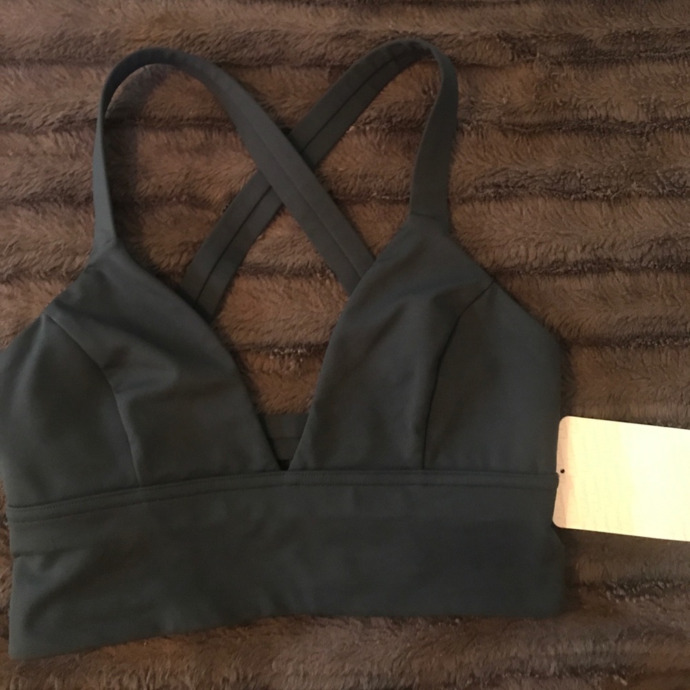 NWOT Sweat your heart out bra (teal/size 4)