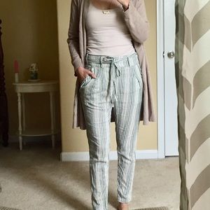 FREE PEOPLE 100% cotton high waisted weekend pants