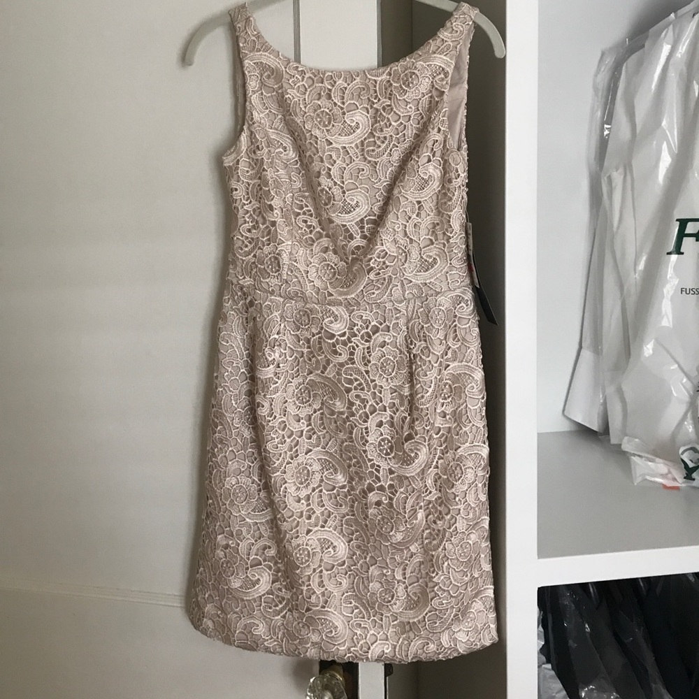 Cream, lace dress