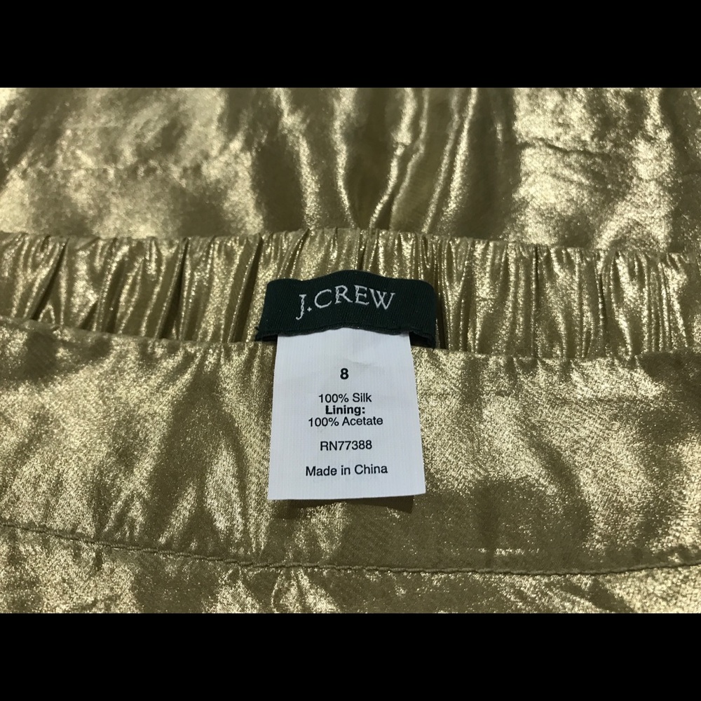 J. Crew 100% Silk Skirt w/ Pockets Size 8 - Picture 4 of 5