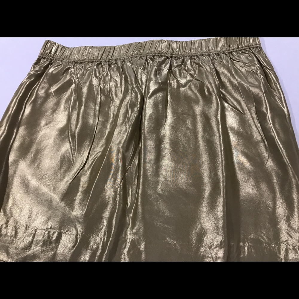 J. Crew 100% Silk Skirt w/ Pockets Size 8 - Picture 5 of 5