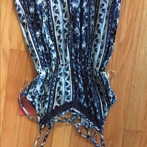 Floral blue Maxi dress