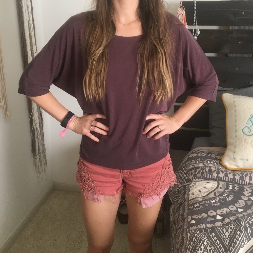 Old Navy Purple Oversized Tee