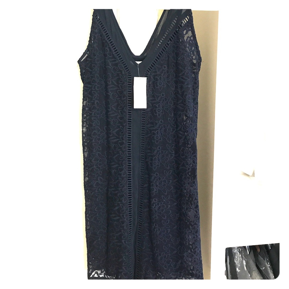 Navy lace dress