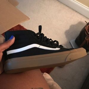 Black Vans worn twice like new