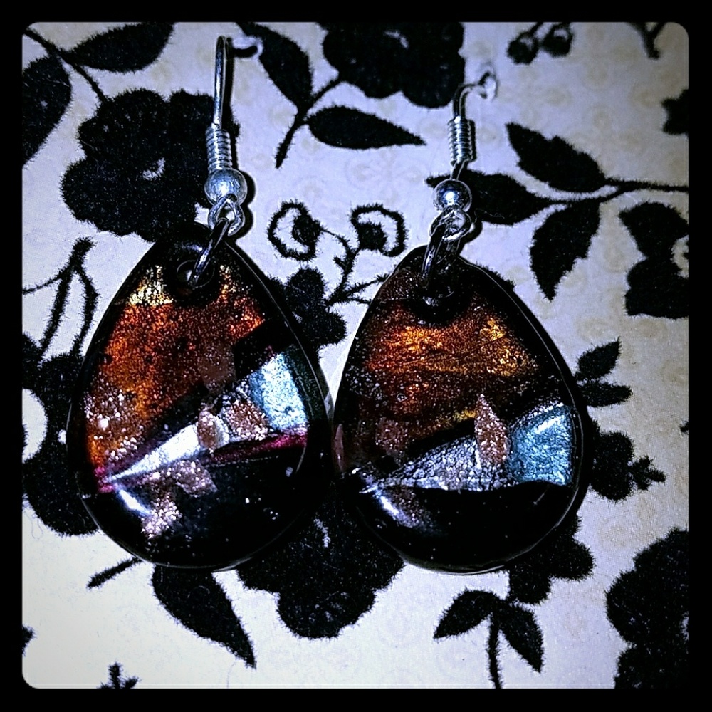 Glass Drop Earrings