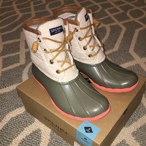 Sperry Saltwater Duck Booties Size 7