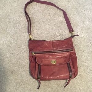 Multi-pocket Fossil Leather “Stanton” Bag