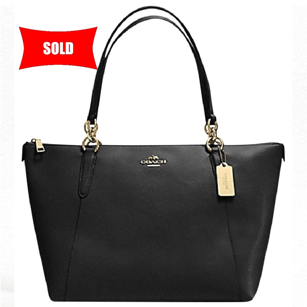 COACH AVA TOTE IN CROSSGRAIN LEATHER (F35808)