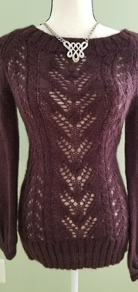 Purple wool sweater H&M