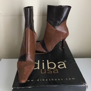 Tan/Multi ankle boots