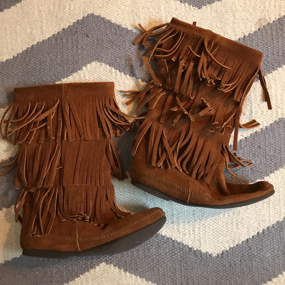Minnetonka Fringe Boots