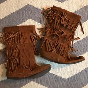 Minnetonka Fringe Boots