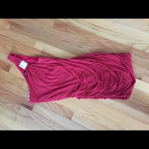Red party dress