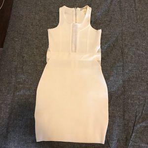 White Bodycon Sheer Dress Size Small