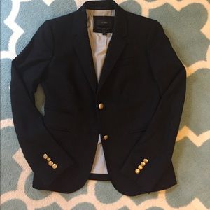 J.crew schoolboy black wool blazer