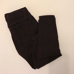 J Brand Skinny Leg Ankle in Noir Red - size 24