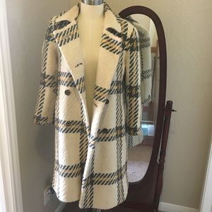 Exquisite Vintage woven wool Peacoat- swinging 60s