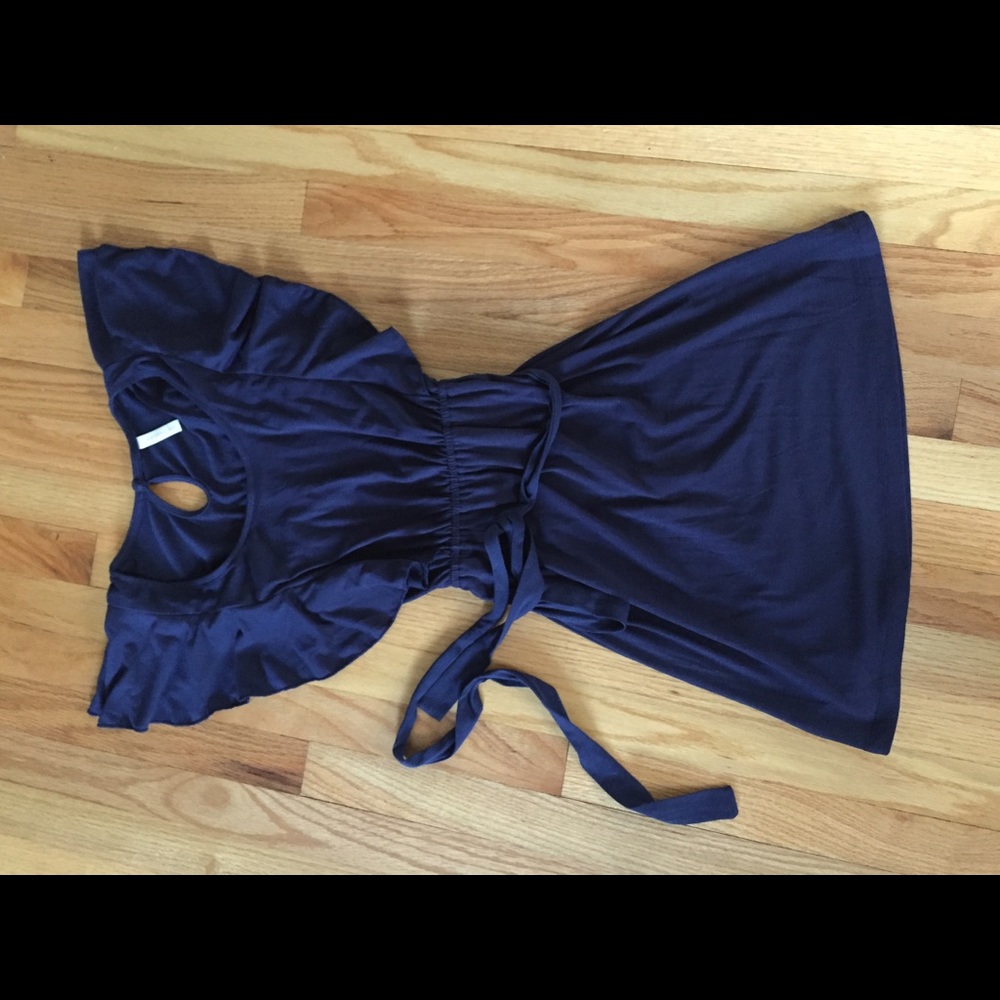 Navy knit dress