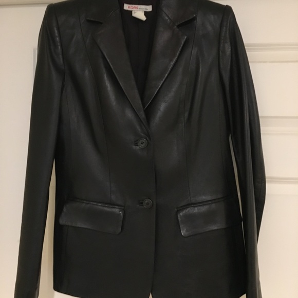 KORS Michael Kors Jackets & Blazers - Black leather blazer