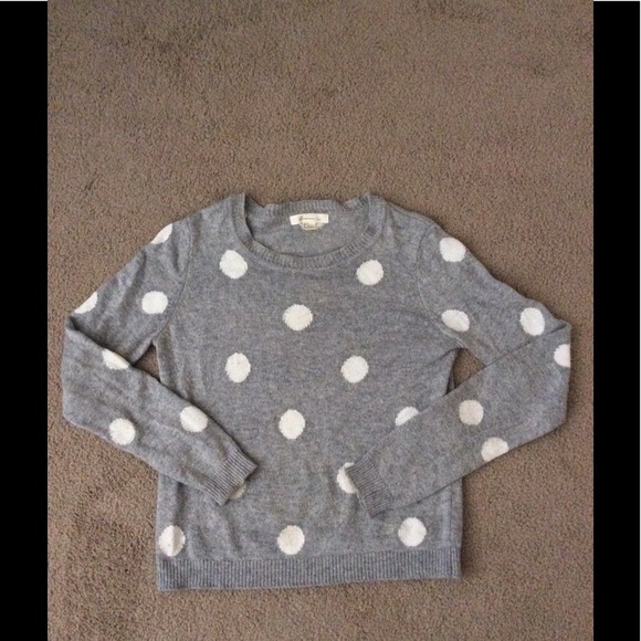 Gray polkadot sweater - Picture 3 of 4