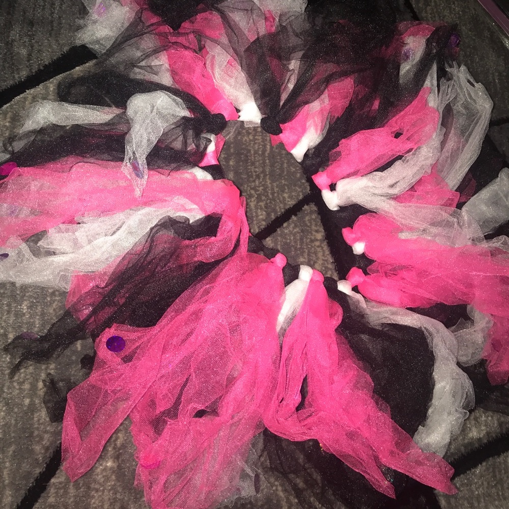 Pink, white and black tutu!