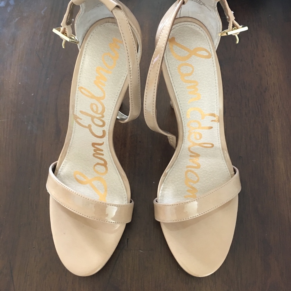 Sam Edelman 8 1/2 nude patent heel