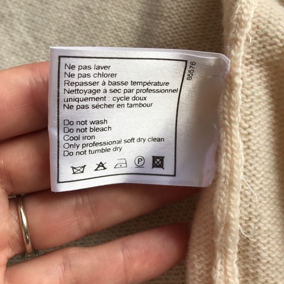 Authentic Chanel 💯 cashmere open cardigan size 38 - Picture 7 of 8