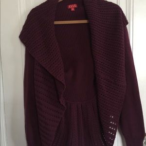 ❌SOLD❌ Elle Maroon Cardigan Sweater XL