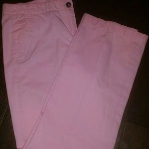 Pink Cropped Dress Pants