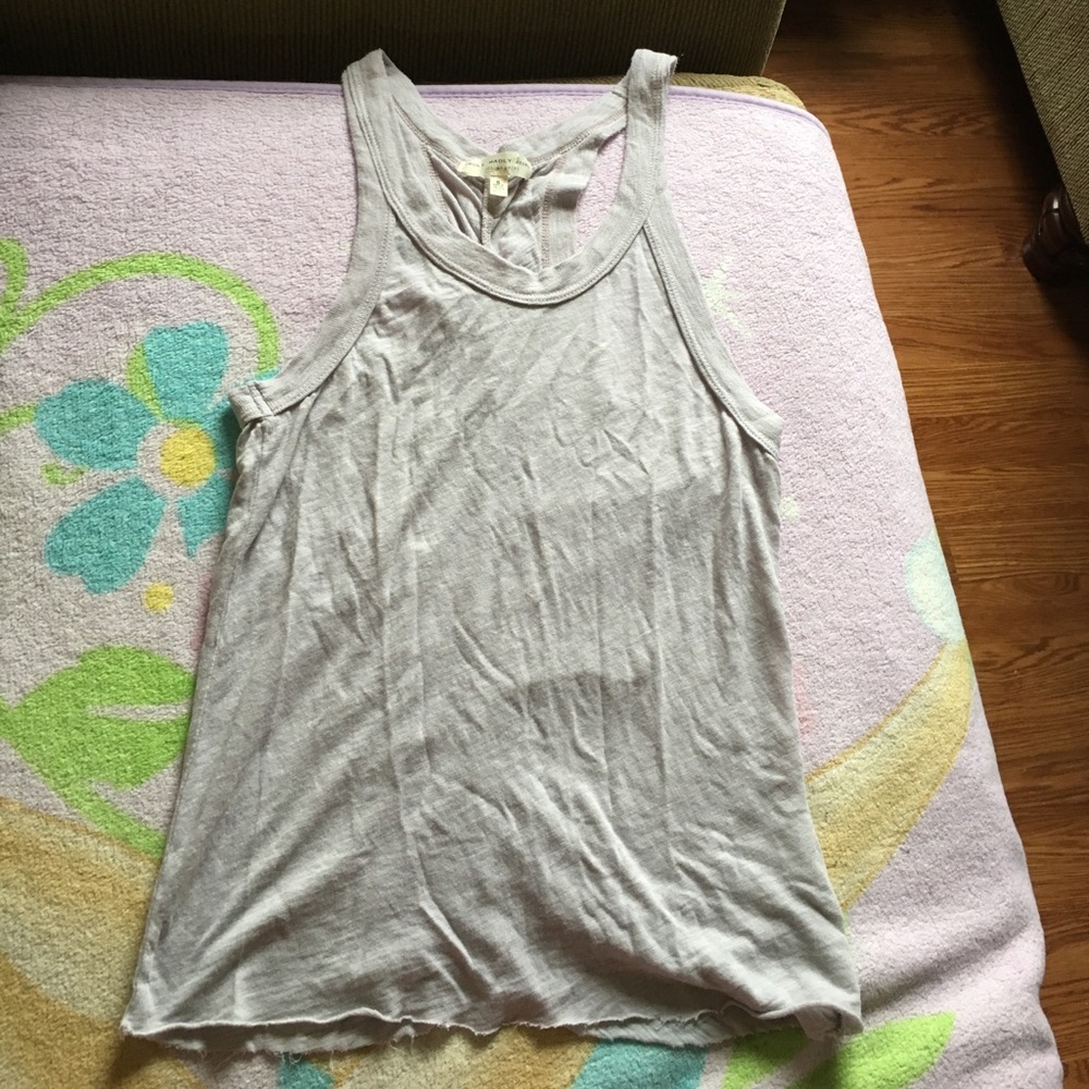 Gray Racerback Tank Top