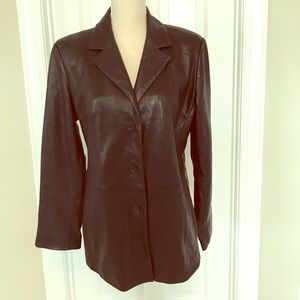 Jones New York leather jacket