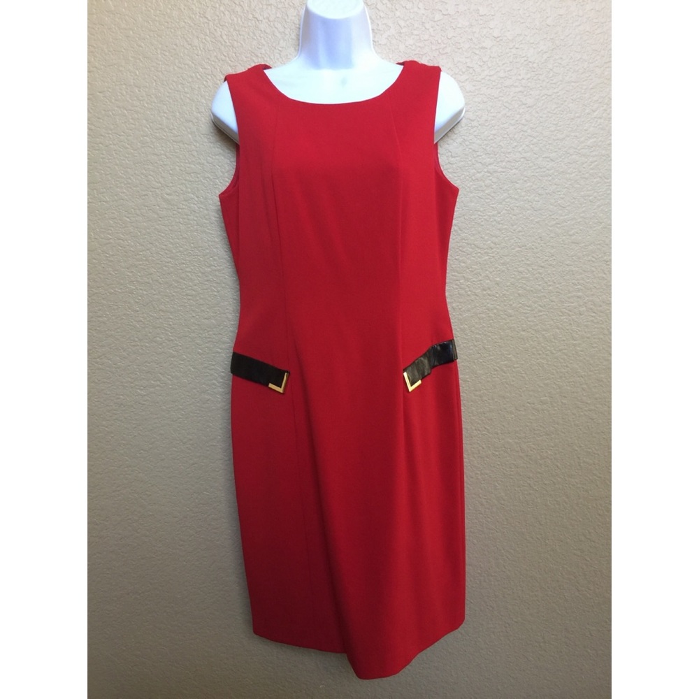 Beautiful classic red Calvin Klein dress