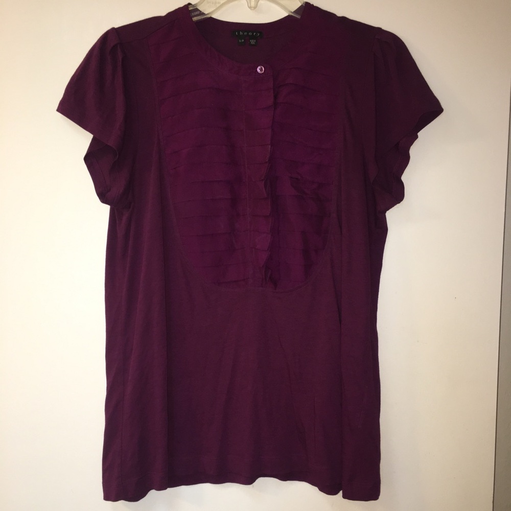Theory cotton/silk purple blouse - S/P