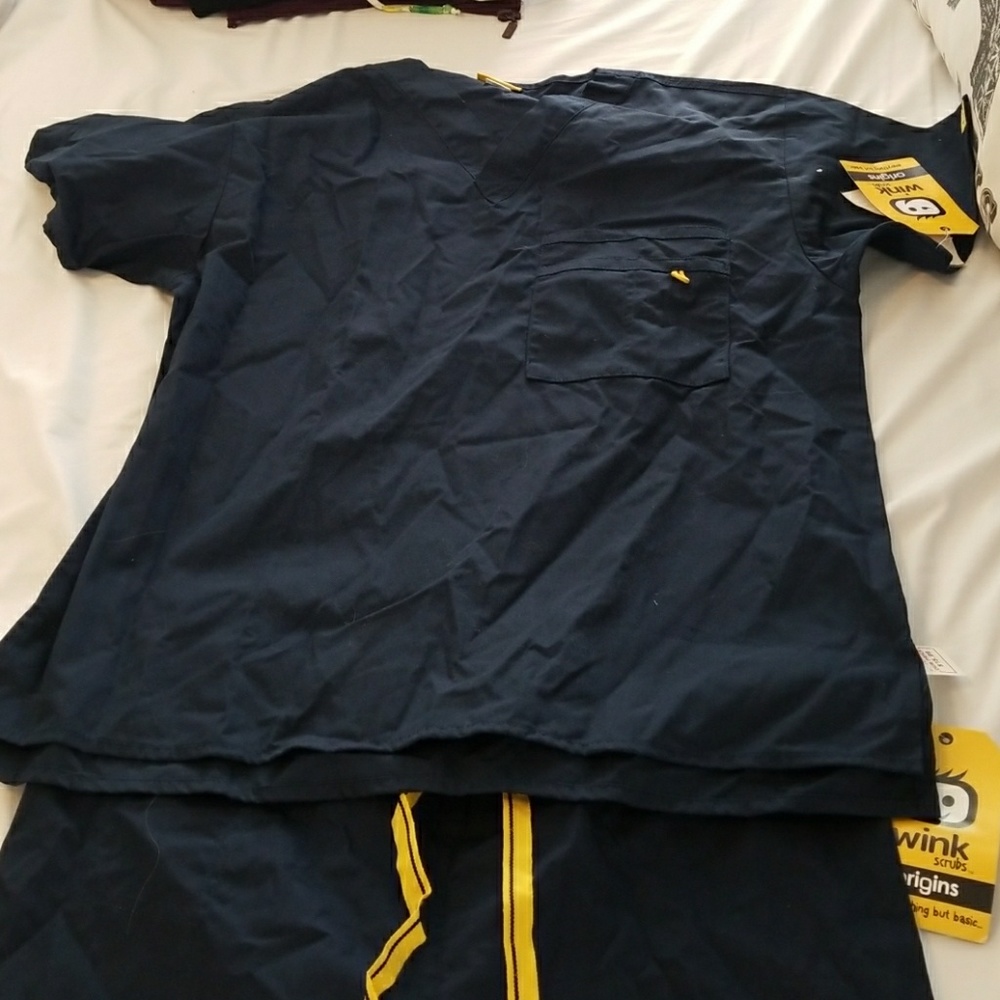 Navy blue scrub set