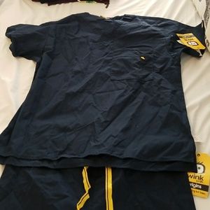 Navy blue scrub set