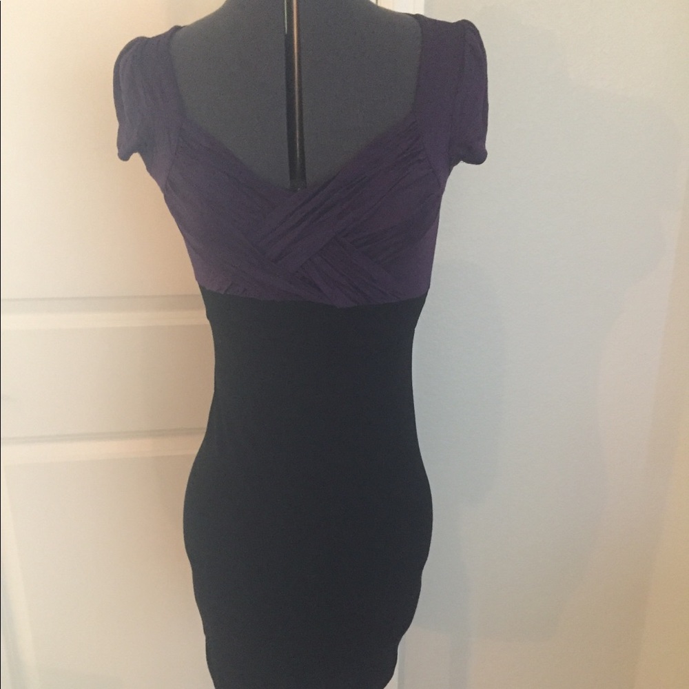 Little black dress with hint of purple size small