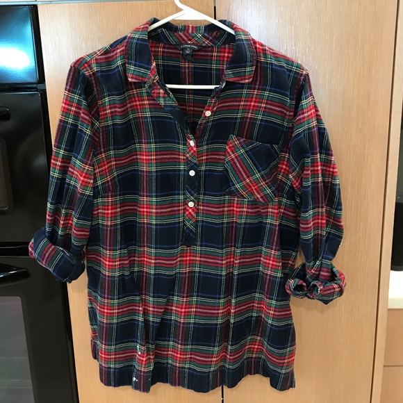 Lands' End Tops - Lands End Women's Popover Flannel