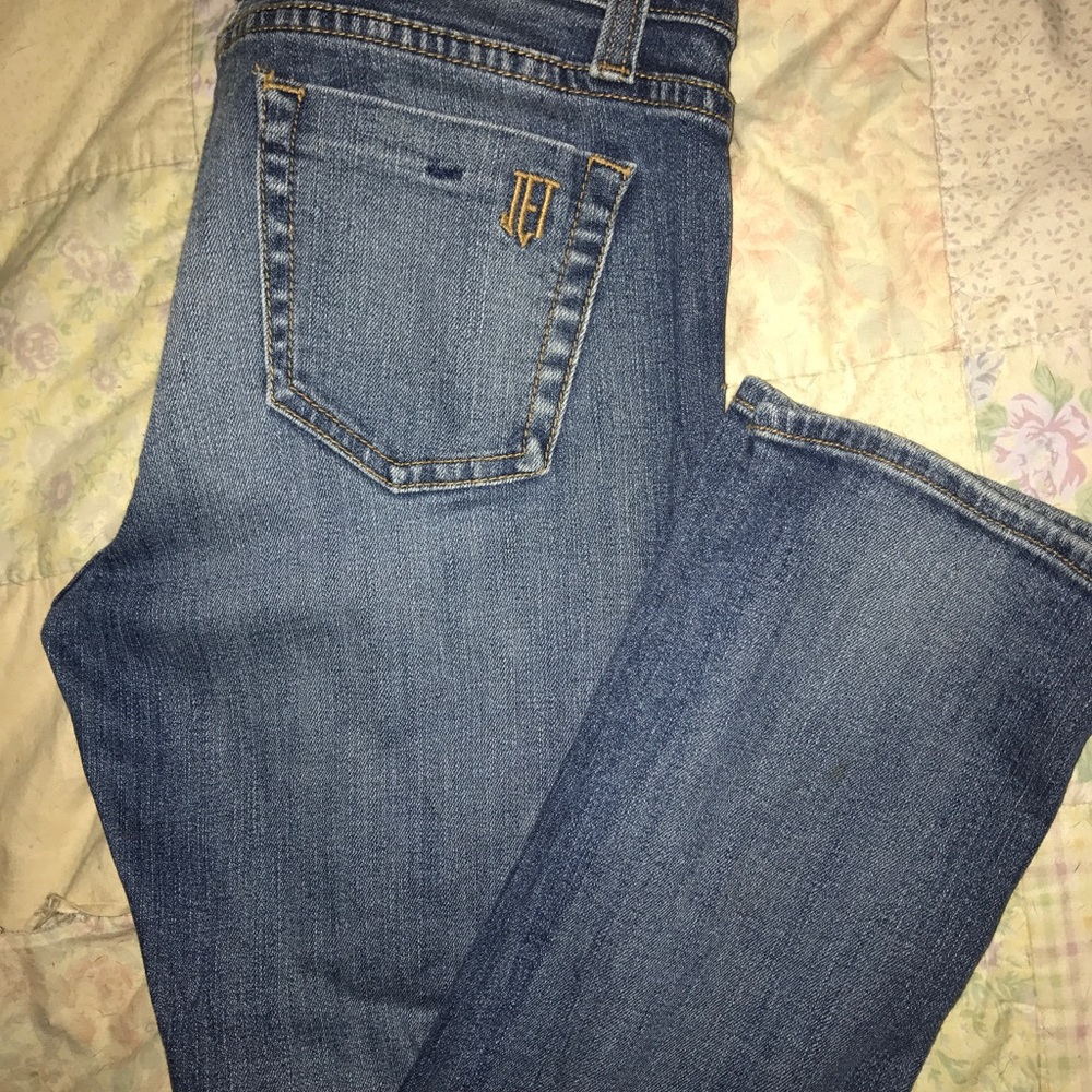 Jet by John Eshaya Japan repaired slim Jean