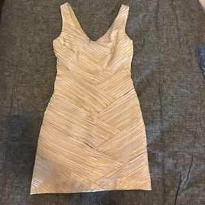 BCBG Max and Cleo Gold Mini Dress