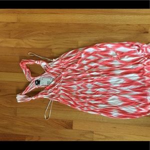 Coral swim cover up