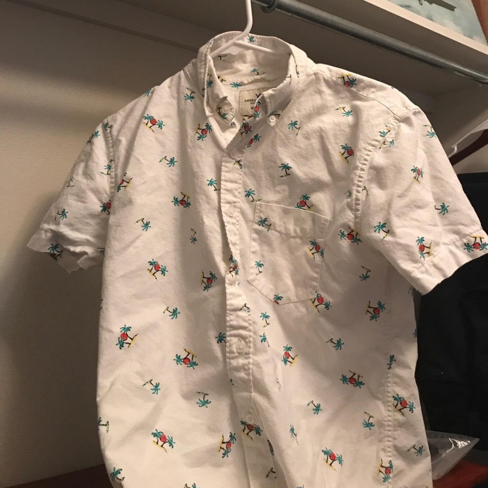 tropical american eagle shirt