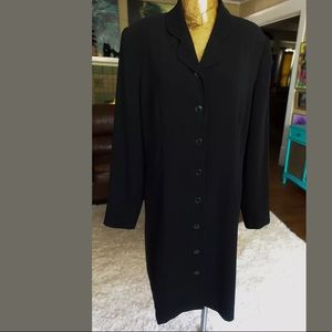Talbots long black blazer dress 18 plus size