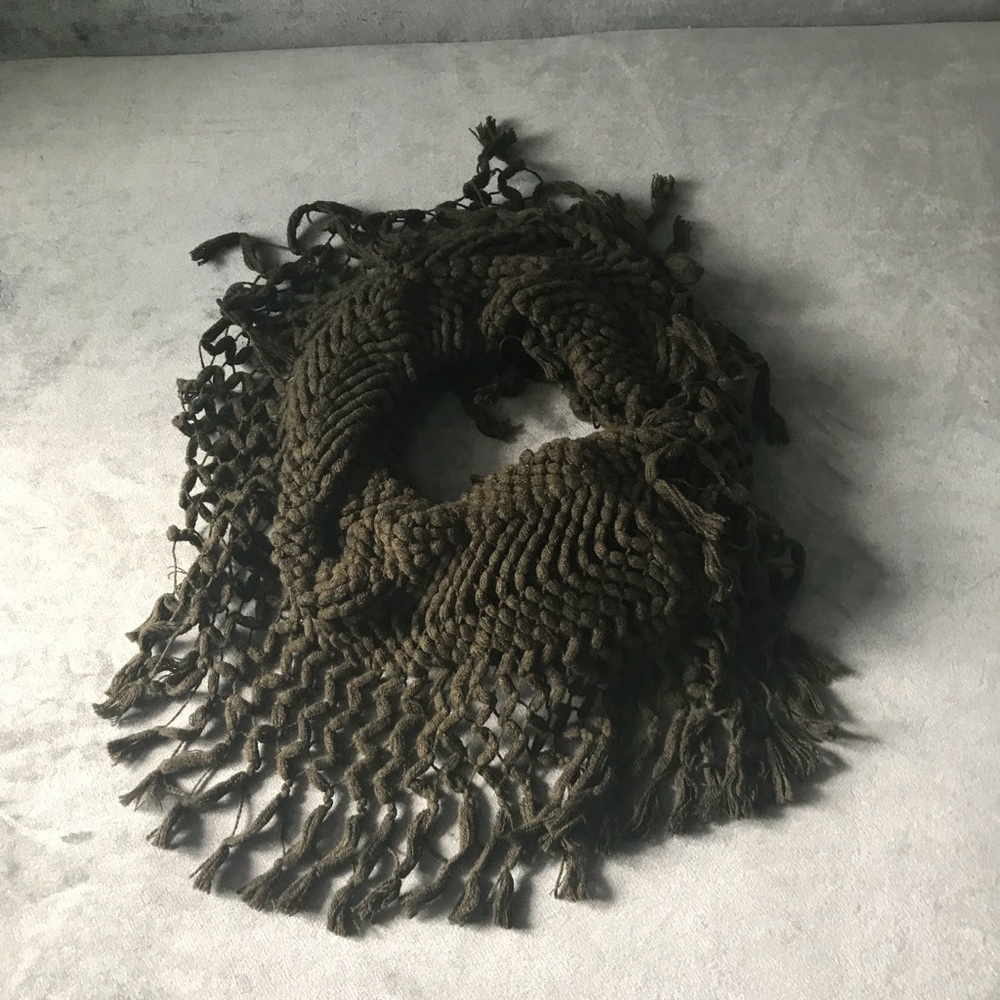 Olive infinity scarf